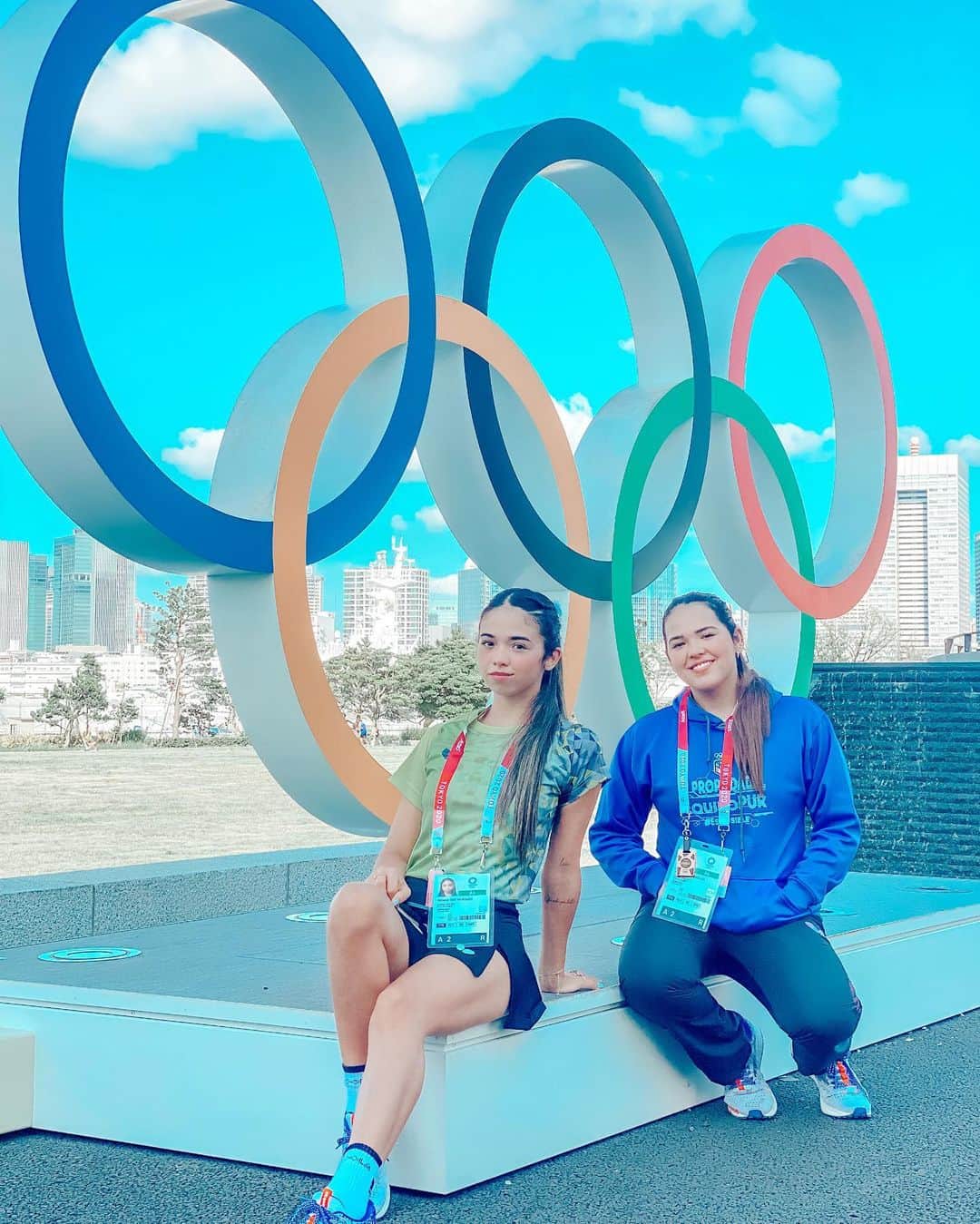 DIAZ Melanieのインスタグラム：「Incredibly happy I was here and played at the Olympics for the first time ever! Thanks for the memories and the experience. Good bye, Tokyo🇯🇵♥️🇵🇷 #TeamPuertoRico 🇵🇷 #Olympics #Tokyo2020」