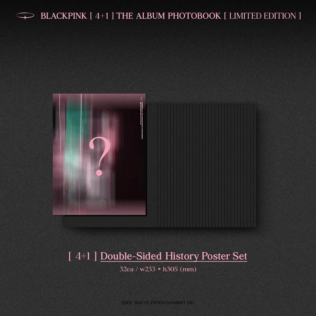 BLACKPINKさんのインスタグラム写真 - (BLACKPINKInstagram)「BLACKPINK [4+1] THE ALBUM PHOTOBOOK [LIMITED EDITION] 📸  ===  Release // August 9 (Mon) Pre-order // July 7 ~ August 8   Photobook Includes: - Sleeve Package Box - Hard Cover Photobook - [4+1] Special Gift Case - [4+1] Double-Sided History Poster Set - [4+1] Hologram Sticker Set - Random Photocard Set - Random Layering Bookmark - Random Folded Poster」7月7日 10時01分 - blackpinkofficial