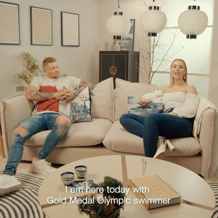 アダム・ピーティのインスタグラム：「Great experience chatting with @chessiekingg about my life and career so far for @DFS the official homeware sponsor of Team GB. Watch the full conversation at DFS.co.uk/TeamGB #ad   Filmed Pre-Covid.」