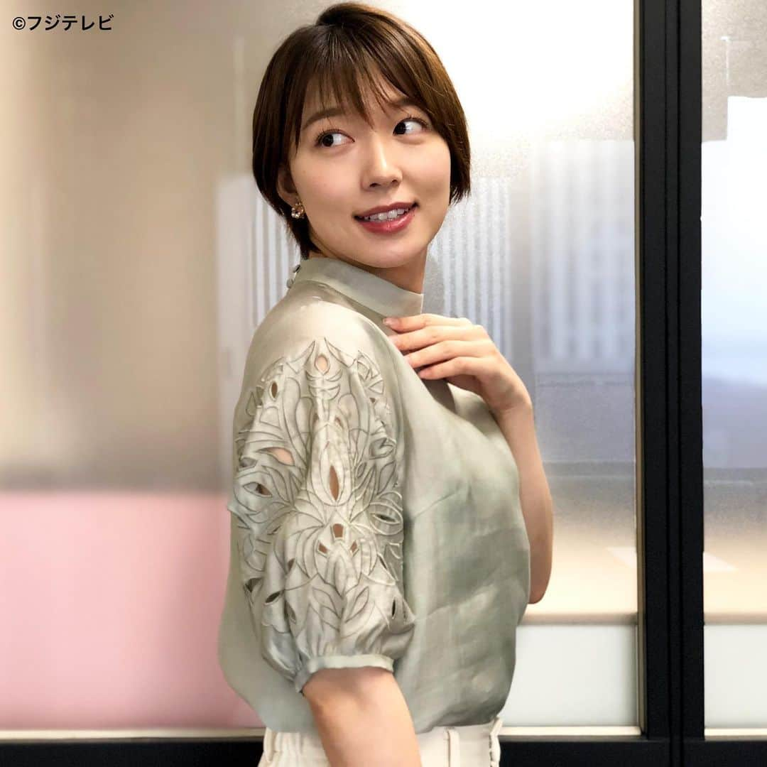 フジテレビ「めざましテレビ」さんのインスタグラム写真 - (フジテレビ「めざましテレビ」Instagram)「7月9日(金)  ファッション雑誌CanCamとコラボした お天気コーナー「きょう何着て行く？」 阿部華也子の毎日のコーデを紹介♪  【きょうのコーデ】 ブラウス→#LAGUNAMOON １万４３００円 パンツ→#ASKNOWASPINKY ５３９０円 靴→#ダイアナ １万５４００円 イヤリング→#Phoebe ３７４０円  【コーデのポイント】 膝下からゆるやかに広がる セミフレアパンツの人気が本格化👍  定番のきれいめパンツも シルエットを更新するとこんなに新鮮な印象に💐  刺繍ブラウスを合わせたきちんとコーデに ちょうどいい抜け感が加わります☺️✨  #めざましテレビ #きょう何着て行く？ #阿部華也子 #今日のコーデ#コーデ#CanCam #今日のファッション#ootd #きょう何着て行く？は月〜金朝6時22分ごろ放送📺 #スタイリストたなべさおり」7月9日 12時33分 - mezamashi.tv