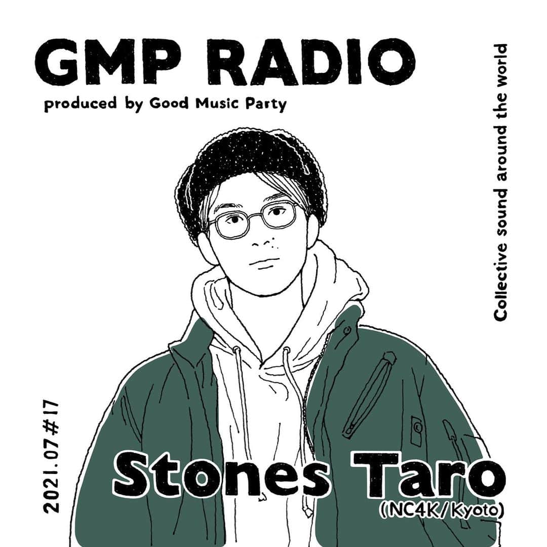 Tropical Discoのインスタグラム：「『GMP Radio Tokyo #17 Mix- by Stones Taro (NC4K / Kyoto) /2021.06』 .  Enjoy the set from the link in bio .  Art Work by Ayumi Yamamoto  .  #goodmusicparty #gmpradio #gmp」