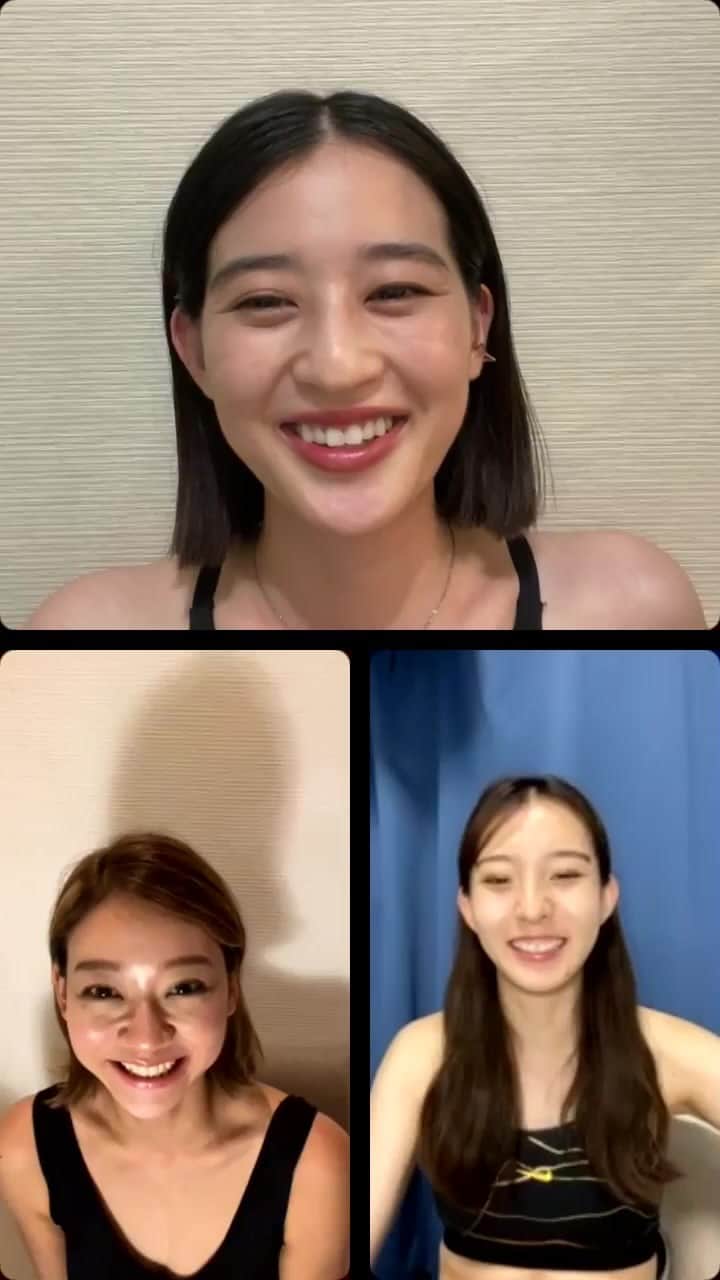 青野楓のインスタグラム：「３人で初ライブ🥰」