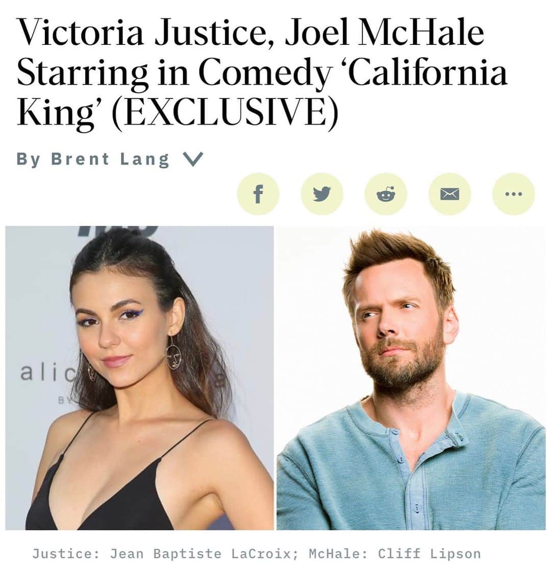 ヴィクトリア・ジャスティスのインスタグラム：「Ahhh! So excited for this one! We’re making a movie babyyyyy 🎥 @yungtaco @jimmy @joelmchale @elistern_ 🤗 #CaliforniaKing」