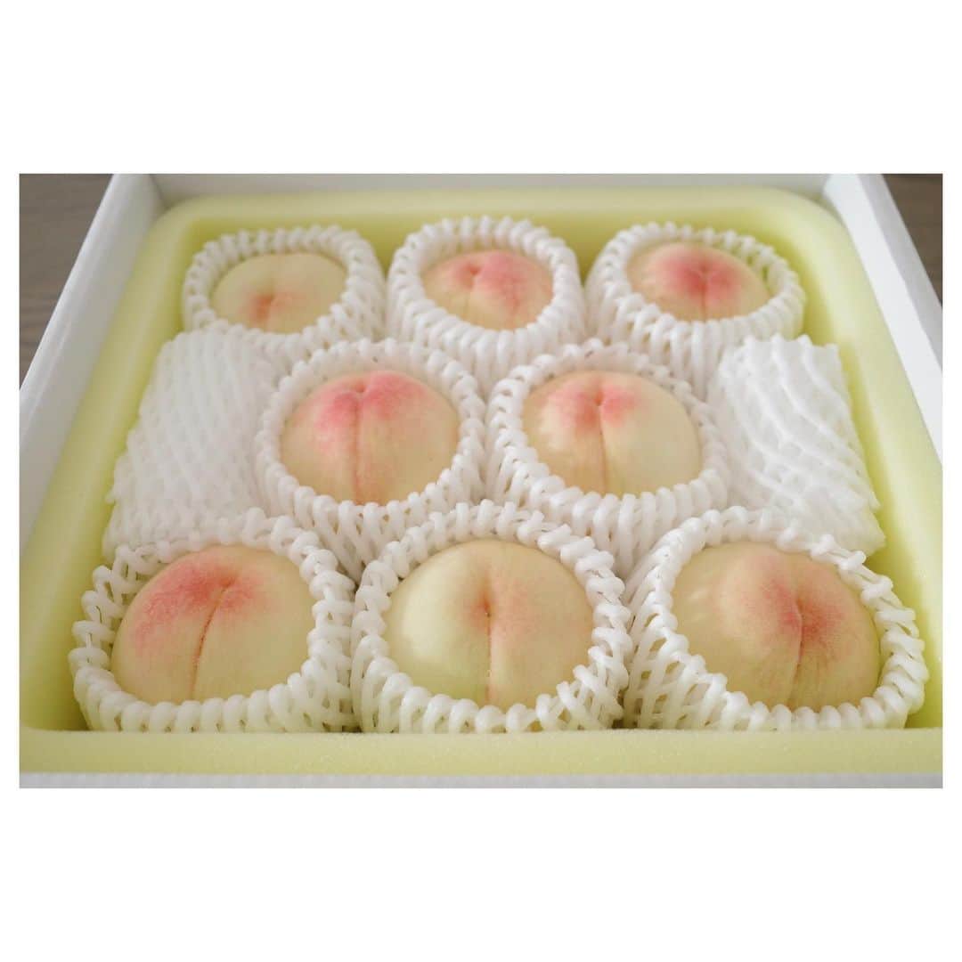 高垣麗子さんのインスタグラム写真 - (高垣麗子Instagram)「* 岡山から届いた白桃☺️🍑  優しい乳白色の見た目もたまらないけど、甘い香りもたまりません！  自然の恵み✨大切にいただきまーす😋  * #桃 #白桃 #peach  #🍑」7月11日 11時36分 - reikotakagaki