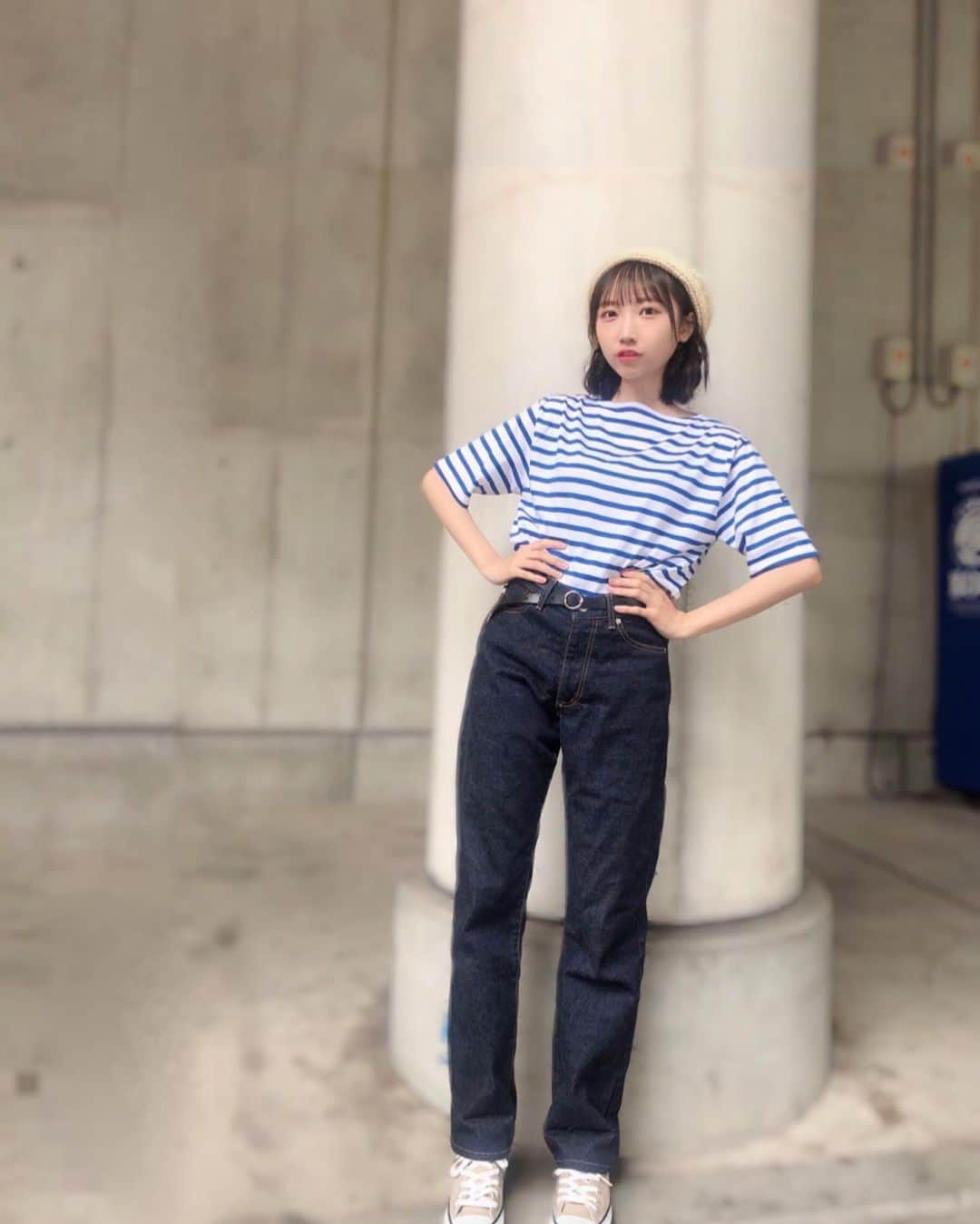 薮下楓さんのインスタグラム写真 - (薮下楓Instagram)「💙👖  #STU48 #薮下楓 #converse #bettysmith #saintjames」7月11日 20時28分 - yabushita__fuu