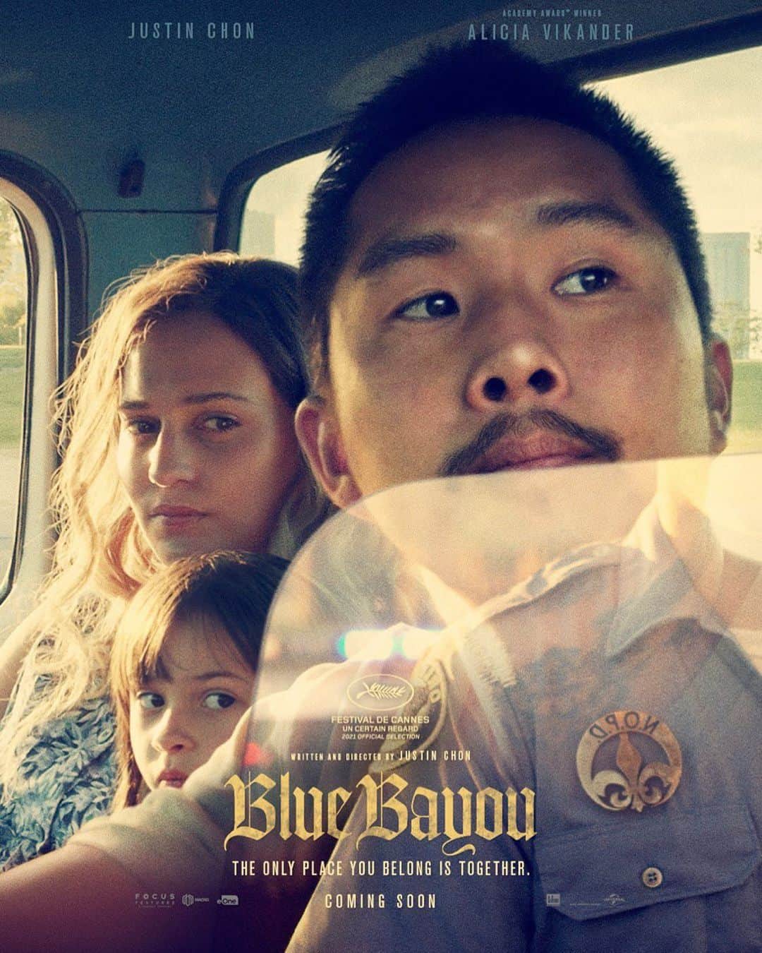 アリシア・ヴィキャンデルのインスタグラム：「First official poster for Alicia’s upcoming movie ‘Blue Bayou’. The movie premieres at Cannes Film Festival on Tuesday.」