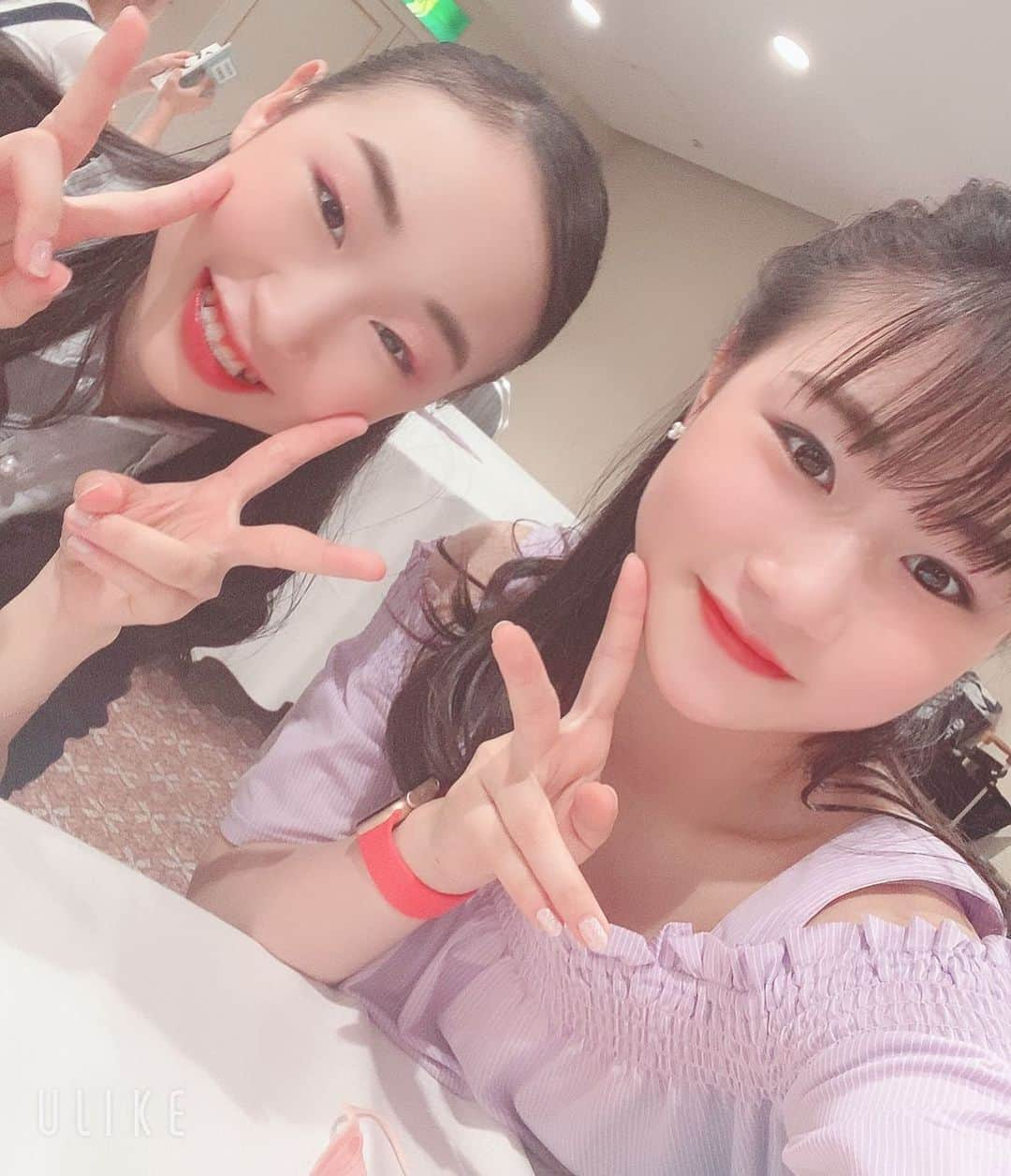 河辺愛菜のインスタグラム：「りのちゃん〜😉 あんまり2人で写真とったことなくてやっと撮れた〜‼︎」