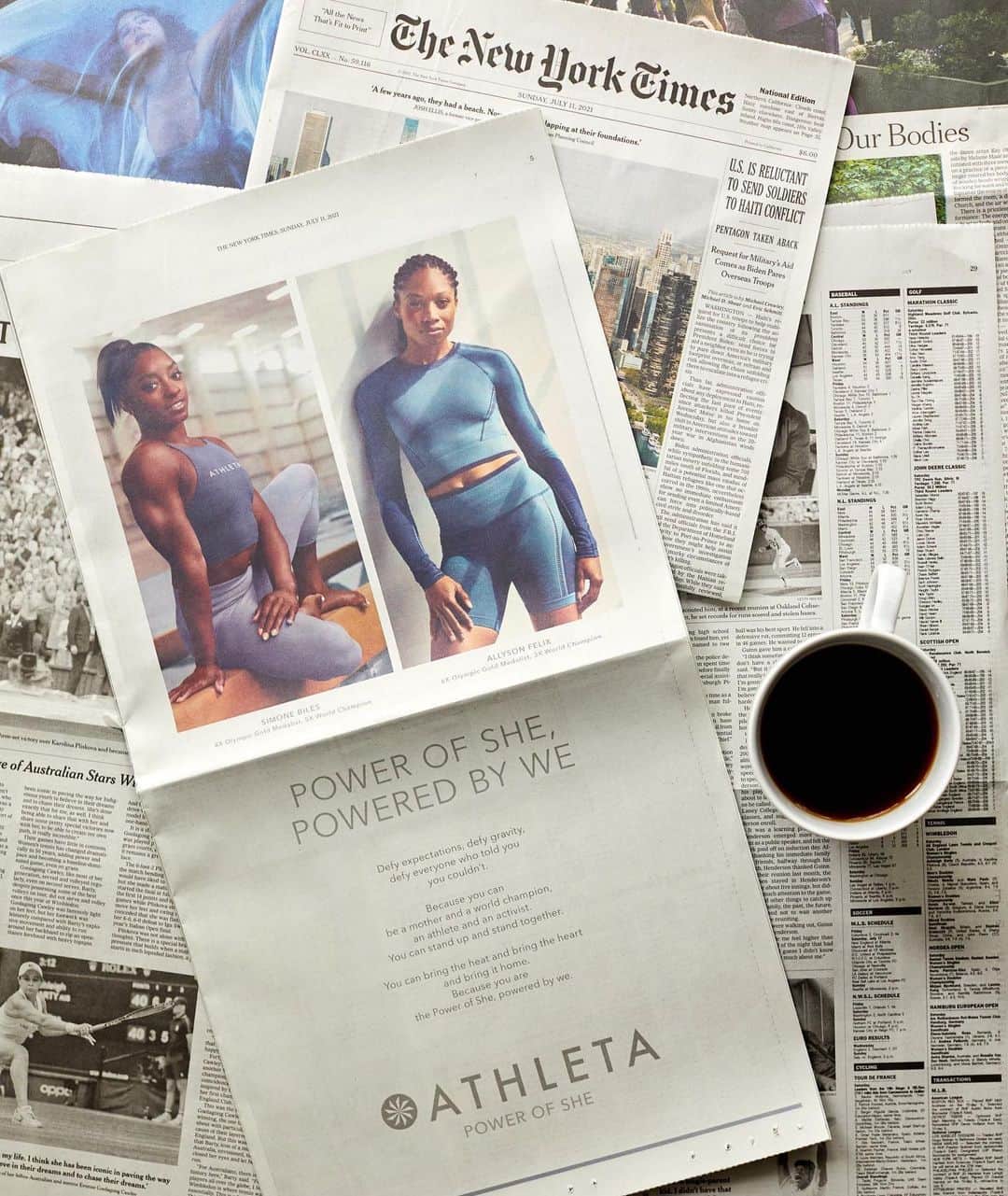アリソン・フェリックスのインスタグラム：「I mean…. How special!! And to be able share this moment with my sis @simonebiles is everything 💙💙 • #powerofshe」