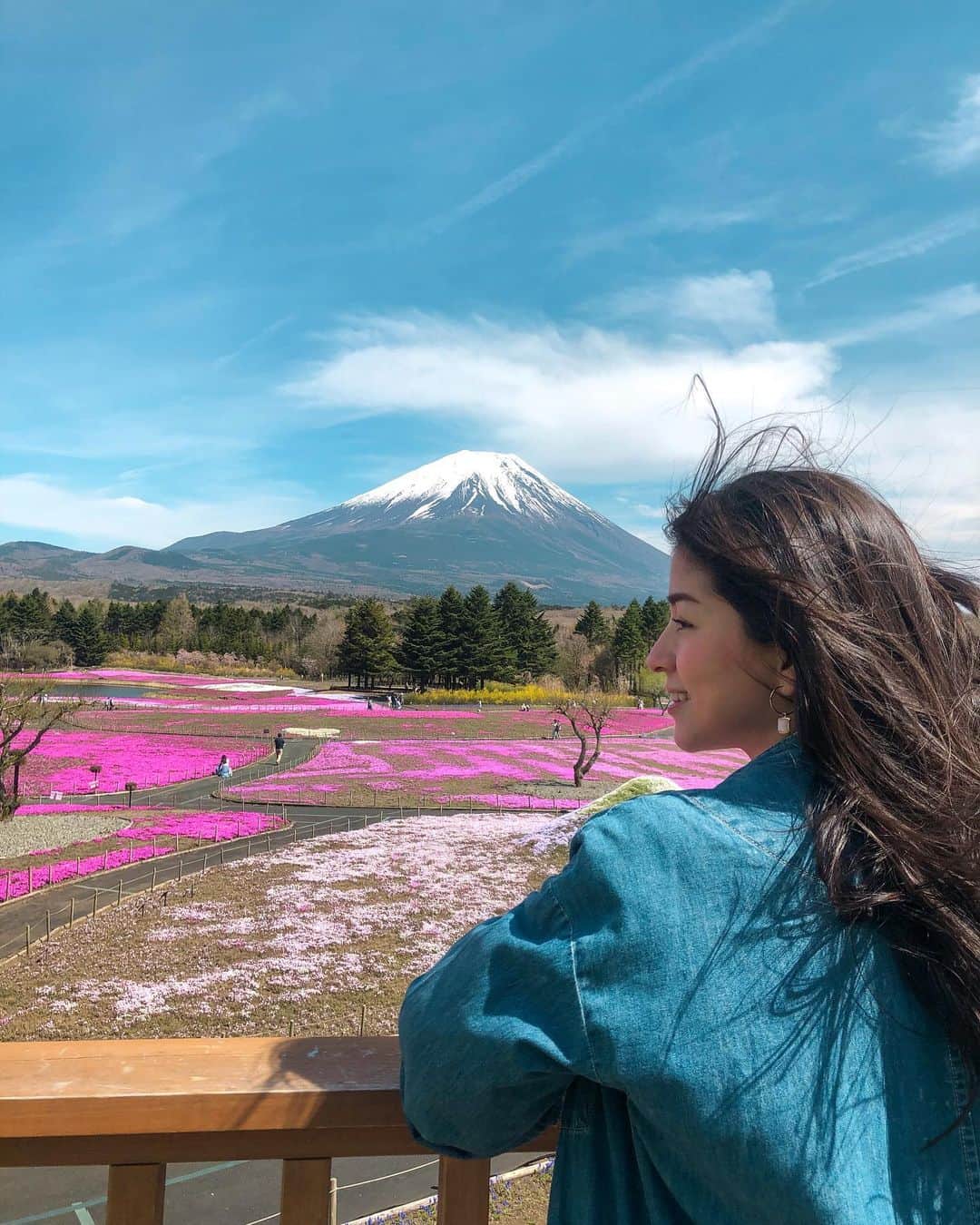 比嘉バービィさんのインスタグラム写真 - (比嘉バービィInstagram)「いつかの富士山 & 芝桜  芝桜の見頃まであと少しというタイミングだったけど、富士山は綺麗に顔を見せてくれました🗻  #富士芝桜 #富士山 #芝桜 #時差投稿失礼します  #mountfuji #Japan #強風の日 #よい1日を」7月12日 10時10分 - barby724