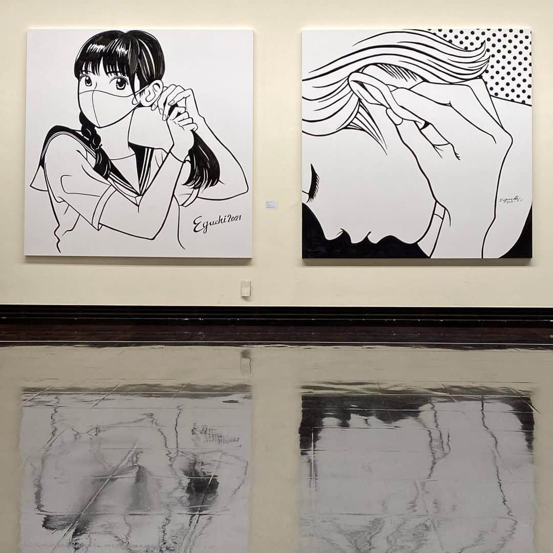 江口寿史さんのインスタグラム写真 - (江口寿史Instagram)「July.2021 Drawings from the Asahikawa "KANOJO Exhibition" live drawing.」7月12日 10時28分 - eguchiworks