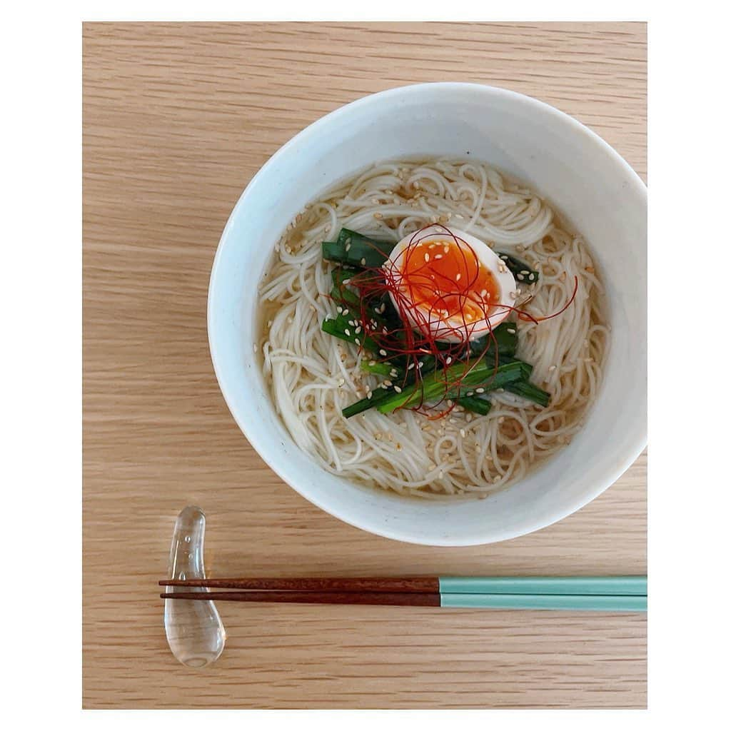 船曳ひろみさんのインスタグラム写真 - (船曳ひろみInstagram)「土曜日のお昼ごはん(麺類になりがち)  #Piごはん🍴#おうちごはん」7月12日 10時38分 - hiromi_funabiki