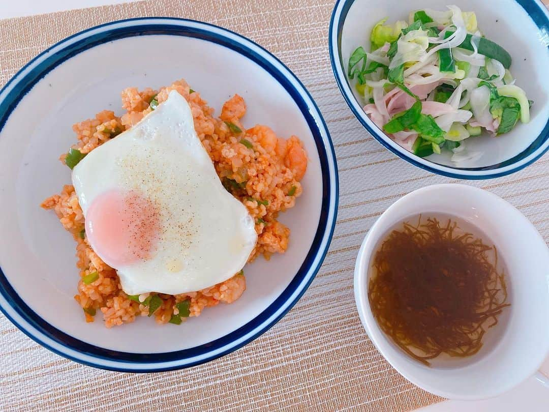 川島海荷さんのインスタグラム写真 - (川島海荷Instagram)「少し前に作ったランチ。今日はどうしようか……😌　#ウミズキッチン」7月12日 11時21分 - umika_kawashima