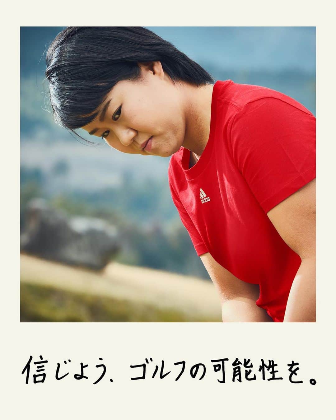 畑岡奈紗のインスタグラム：「憧れの舞台ではなく、あらゆる人にインスパイアを与える機会だ。 信じよう、ゴルフの可能性を。  #ImpossibleIsNothing  @adidas  @adidastokyo」