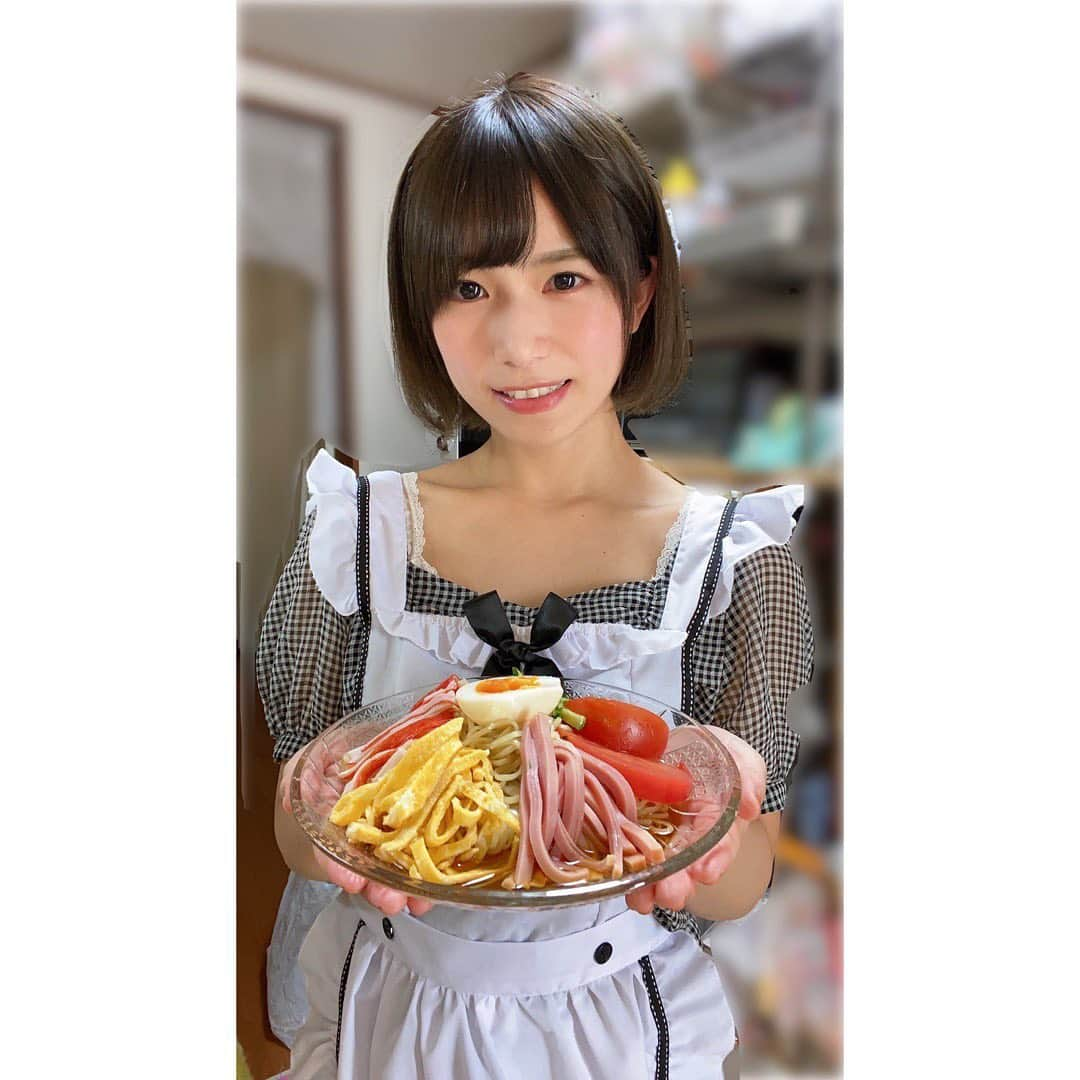 村上りいなさんのインスタグラム写真 - (村上りいなInstagram)「「冷やし中華」始めました。😋🌞  #food #cooking #ご飯 #instagood #followme #noodle #料理　#お昼ごはん」7月12日 12時15分 - riina_murakami