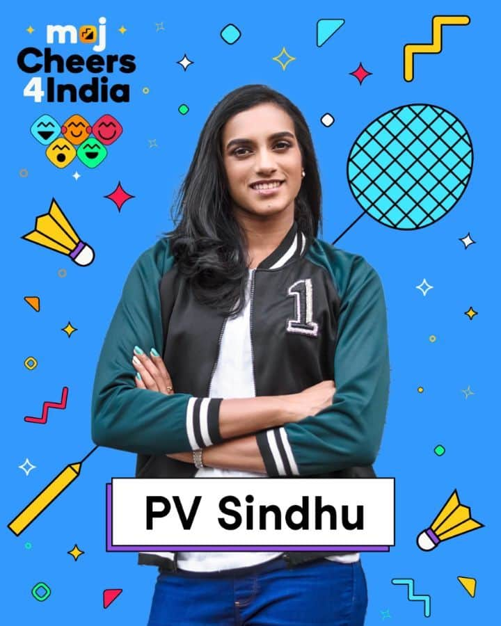 シンドゥ・プサルラのインスタグラム：「Time do some Moj on @mojindia. Watch my preparation, some fun stuff, and a lot more what I do off the court here.  #LetsMoj #MojCheers4India」