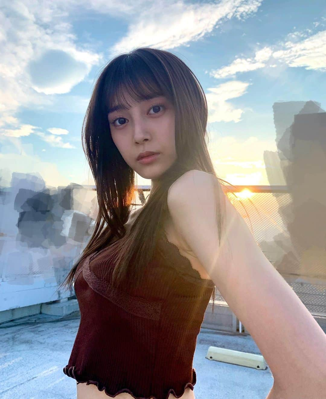 小山リーナさんのインスタグラム写真 - (小山リーナInstagram)「夕日が綺麗だった🦤」7月12日 21時59分 - rina_koyama_box