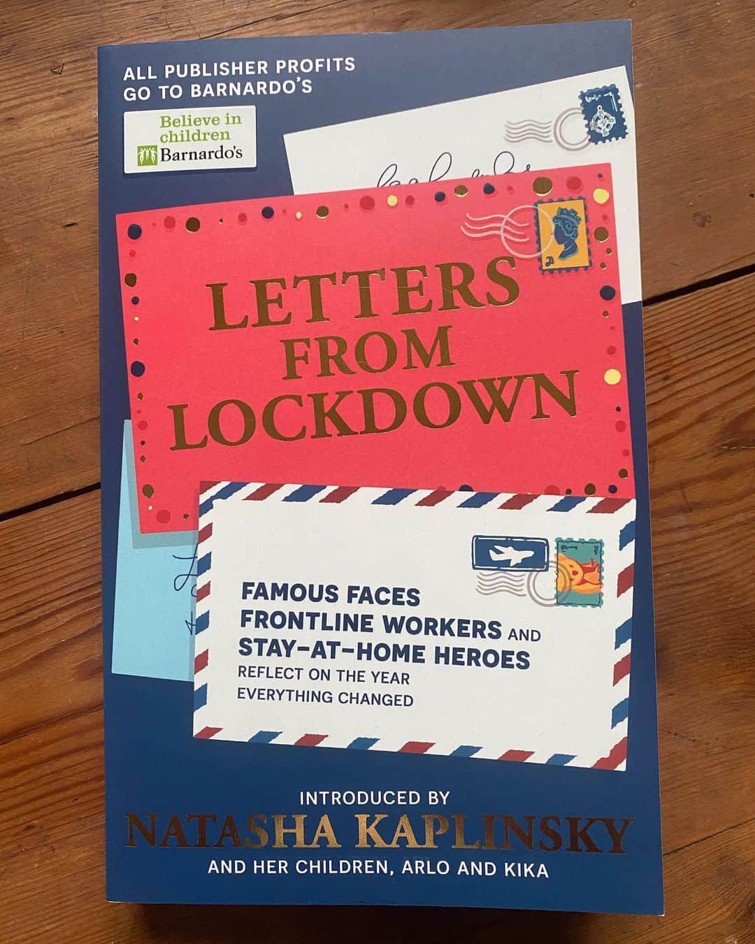 トビー・レグボのインスタグラム：「Just received my copy of Letters From Lockdown in the post. I was really honoured to be asked to write a letter and to be part of a pretty seriously immense list of contributors. All kinds of different experiences from Lockdown compiled by @kaplinskyn. It’s on the shelves now and all profits go to Barnardo’s. Thanks Arlo and Kika ❤️❤️❤️」
