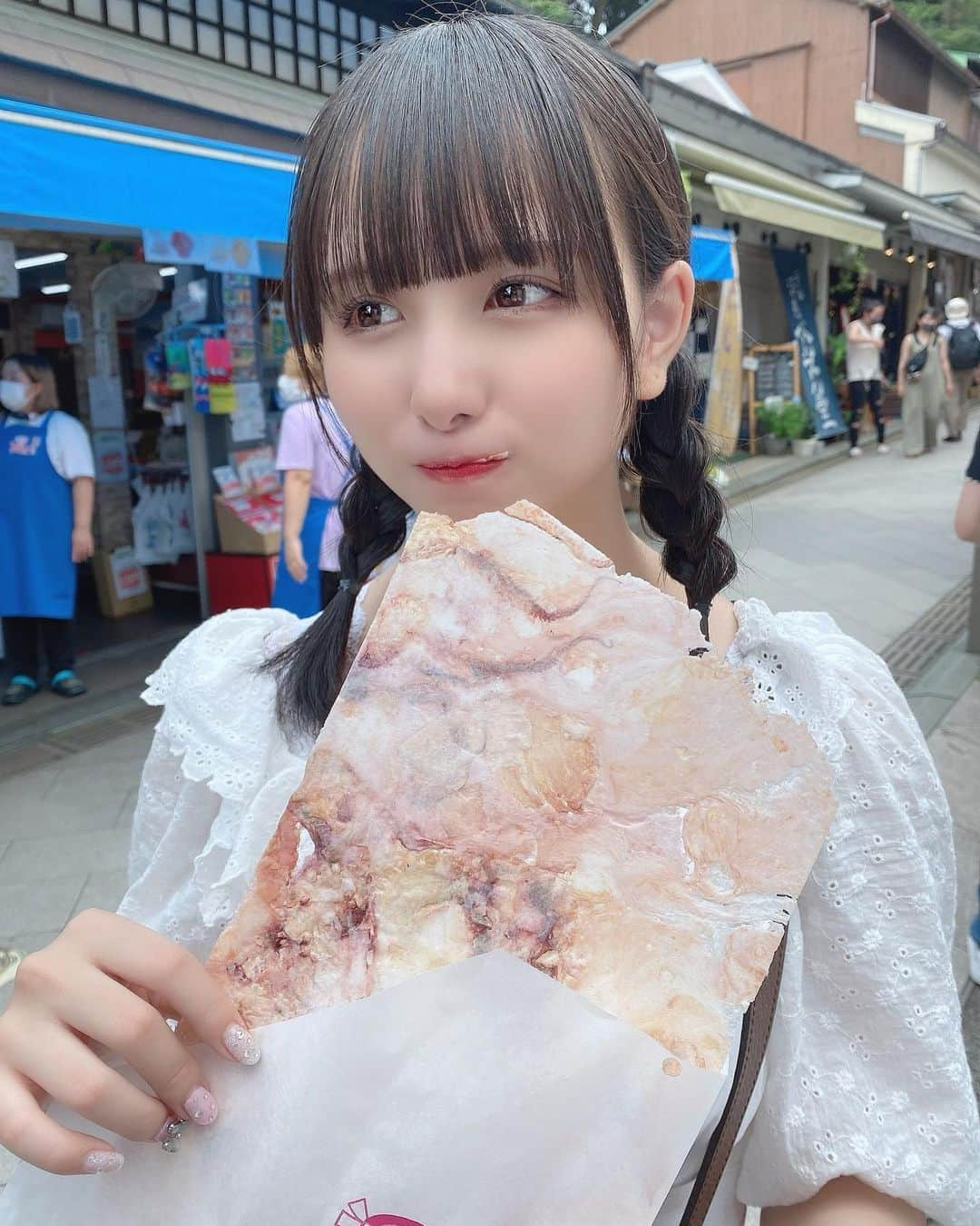 新谷真由さんのインスタグラム写真 - (新谷真由Instagram)「たこせん🐙！！！  #江ノ島」7月14日 20時25分 - ni_mayu43