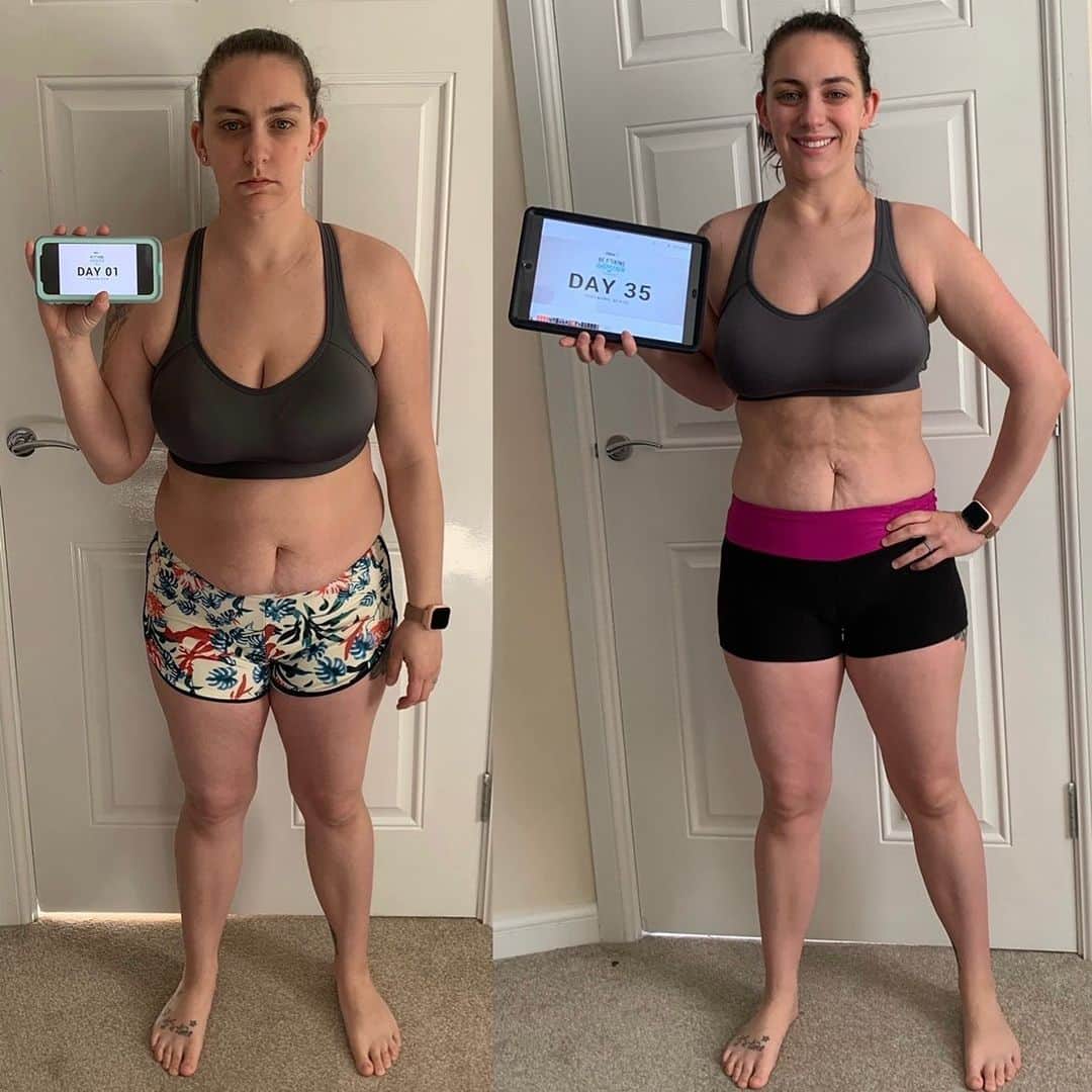 Paige Hathawayさんのインスタグラム写真 - (Paige HathawayInstagram)「What an incredible achievement by Ashley Flannery who says “After having 2 children and multiple cesarean sections, working out was not the easiest to maintain and achieve. This challenge was able to give me the confidence and my body back the way that I wished for.” - @aflannery26  Ashley… What an inspiration you are to me and so many other woman! I am so happy you trusted in the @Fitin5challenge and myself! I am also glad you trusted in yourself and in the process. You are living proof that hard work, consistency and dedication always wins!!  Next challenge starts August 1st and is already half way full — HURRY, TAP IN BIO AND EMAIL ME TODAY!」7月16日 1時46分 - paigehathaway