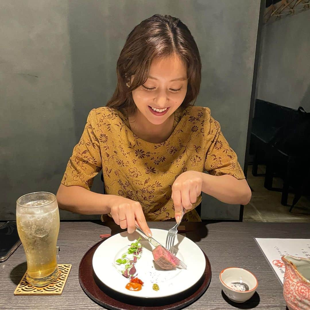 萩原舞さんのインスタグラム写真 - (萩原舞Instagram)「.  贅沢ディナーの日🎗 初めてみる料理ばかりで そしてすっごく美味しかったなぁ💕 美味しすぎて、ついずっとにやけてしまった☺️笑笑  #飯田橋グルメ　 #飯田橋和食 #飯田橋喝采」7月16日 10時05分 - mai_hagiwara_22462