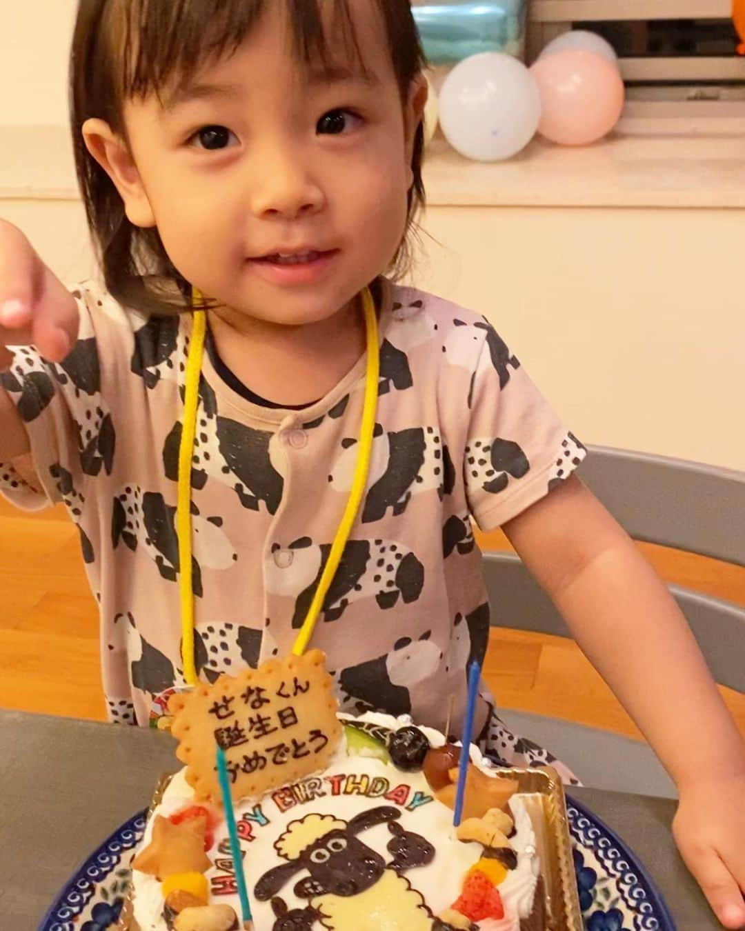 涼紫央さんのインスタグラム写真 - (涼紫央Instagram)「2歳のお誕生日。 お祝い❤︎ #生後731日 #2歳 #happybirthday」7月18日 2時33分 - toitoitoi