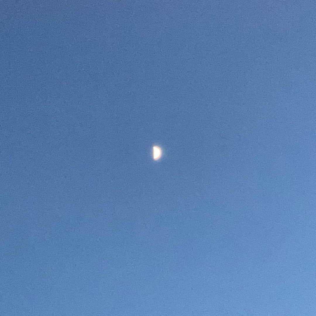 佐久間一行さんのインスタグラム写真 - (佐久間一行Instagram)「綺麗に半分だな〜と思って月を撮ったら、すごく綺麗に撮れたのでした！！  #月 #半月」7月17日 20時26分 - sakuzari