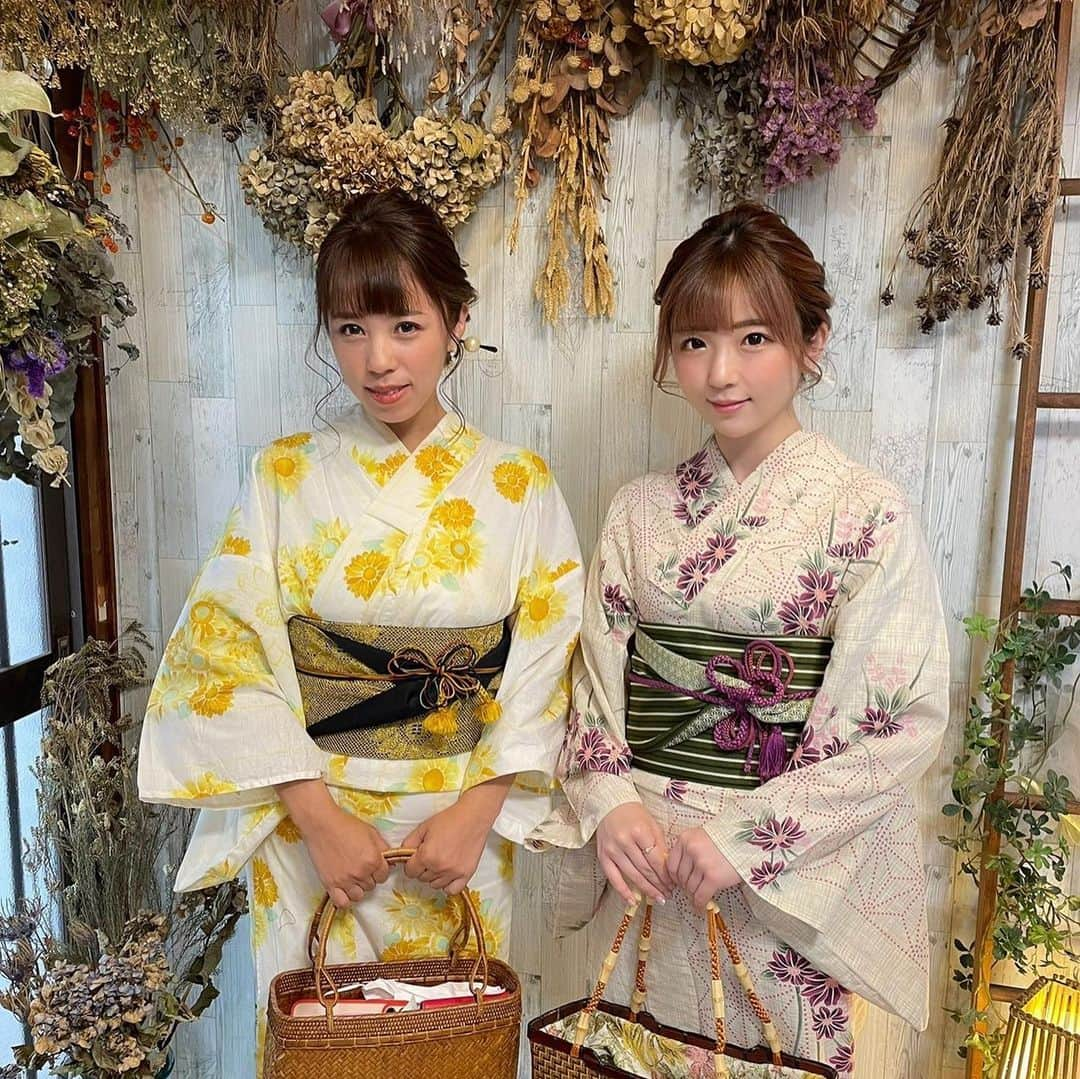 河西あみのインスタグラム：「福岡に彩奈氏とハニーが来てくれた❤️🥰 かえる寺っていうのを見つけたから絶対ハニーを連れて行きたかったので念願が叶いました😌❤️  妊娠前、ハニーと良く着物👘着てデートしてたの思い出した😌❤️  福岡は良いところなので皆どんどん来てね❗️🙋‍♀️  #如意輪寺 #かえる寺 #浴衣 #Fukuoka #来てね」