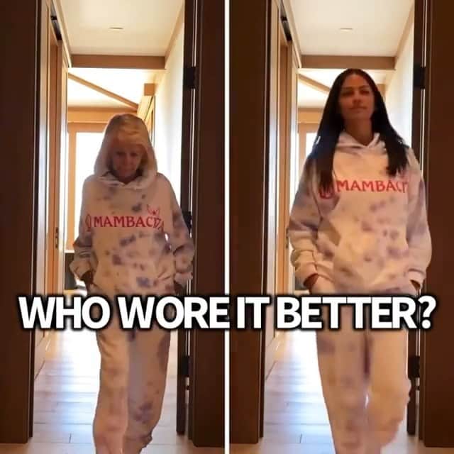 ダニジョーのインスタグラム：「It's never too late to #playgigisway Let's go!!!! MAMBACITA x DANNIJO forever @vanessabryant @mambamambacitasports ♥️ Repost from @camilamcconaughey • Ok…MaMac Slam Dunk this one!! 😂😂all jokes a side check out @mambamambacitasports this cool and cozy sweater all proceeds go to their charity, Hey let’s #playgigisway in honor and memory of Gigi🙏🏽❤️❤️❤️ps. Kay is been fighting with me over the set 😂😂check out on stories! 💚💛💚💛 QUEM VESTIU MELHOR?? A MaMac ganhou essa !! 😂 olha a compra deste moletom vai toda para  caridade @mambamambacitasports  em memória da GiGi Bryant #playgigisway a MaMac está brigando comigo para ficar com ele veja na estórias!😂😂」