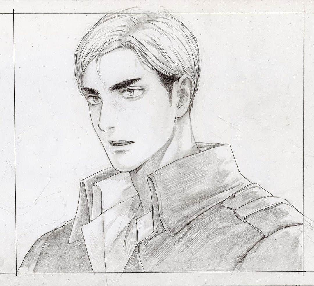 知花シンジさんのインスタグラム写真 - (知花シンジInstagram)「erwin 🥲 #進撃の巨人 #snk   #エルヴィンスミス #イラスト #shingekinokyojin #attackontitan #aot #erwinsmith」7月18日 17時10分 - artbyshinji