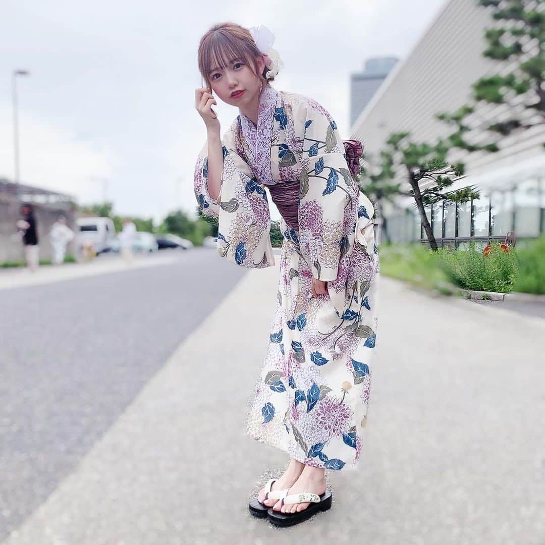 畑美紗起のインスタグラム：「今年初浴衣でした👘💐 またすぐにでも着たいなあ⸜( ´ ꒳ ` )⸝♡︎  #畑美紗起 #ラストアイドル #ラストアイドル2期生 #ラスアイ #浴衣 #shooting #me #instagood」