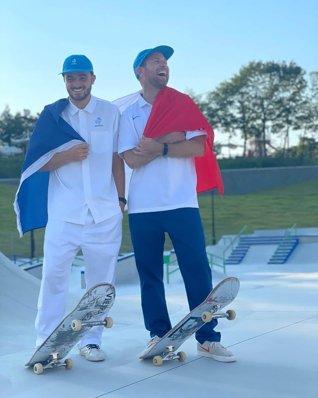 ヴィンセント・ミルウ のインスタグラム：「Olympic mode 🇯🇵 Thank you everyone for all the love and all the message. We out to Tokyo tomorrow, I will do my best 🏆🇫🇷 sushi are amazing !!  #teamskateboardfrance」