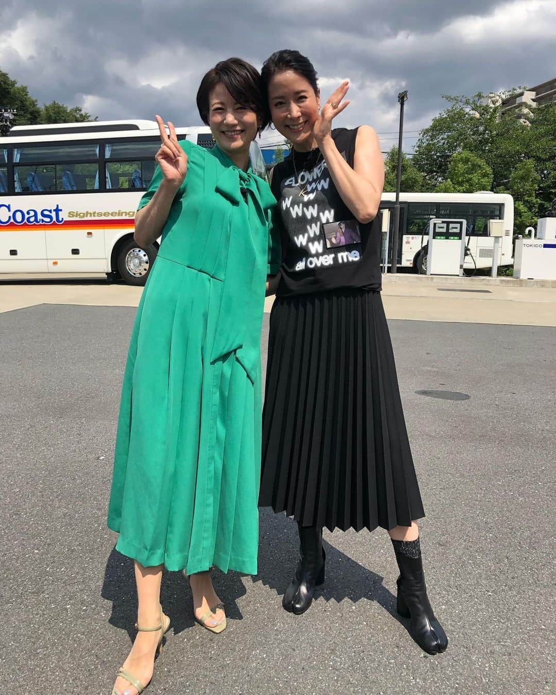 馬場典子さんのインスタグラム写真 - (馬場典子Instagram)「#ハーフタイムツアーズ  な1週間が始まりました♪ #衣装 は  ワンピース ADELLY @adelly.tokyo  靴 RANDA @randa_pic  ピアス、リング NOIR DE POUPEE @noirdepoupee_official」7月19日 16時49分 - baba_channel