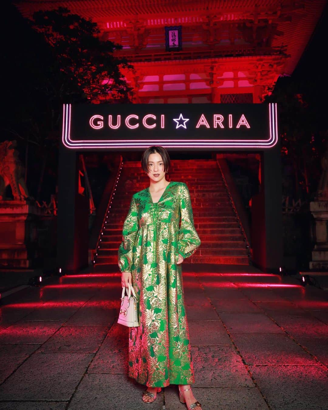 中村アンさんのインスタグラム写真 - (中村アンInstagram)「🇯🇵🇮🇹 GUCCI  in  京都 👘🏯 創設100周年をお祝いするエキシビジョンが、清水寺にて開催されました。現実離れした壮大な空間とひとときでした。おめでとうございます🌔✨ @gucci  #Gucciinkyoto #GucciAria」7月19日 19時32分 - cocoannne