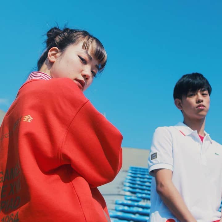 TAKUMIのインスタグラム：「@lacoste  1964年に東京で初開催されたアジアで最初のオリンピック競技大会を称賛した LACOSTE 「オリンピックヘリテージコレクション」 Olympic Heritage - Tokyo1964  発売中です🔥 是非チェックしてください！  #lacoste #lacosteolympicheritage」