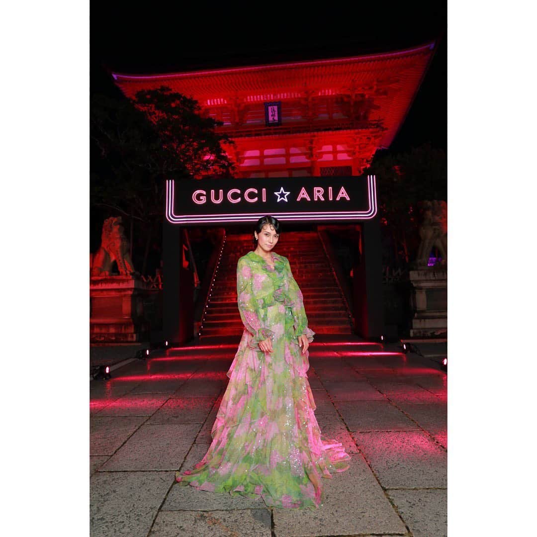柴咲コウのインスタグラム：「夢のような Feels like a dream  #GucciAria #GucciInKyoto」