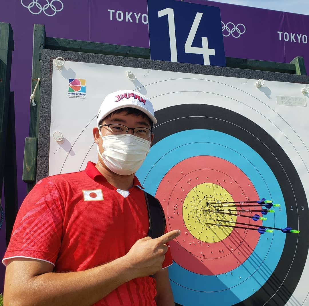 古川高晴さんのインスタグラム写真 - (古川高晴Instagram)「６０金❗ 本番も頑張ります❗  #tokyo2020  #archery  #アーチェリー」7月20日 18時50分 - takaharu._.furukawa