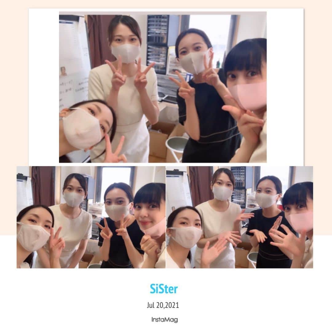 姫乃稜菜のインスタグラム：「大好きなSiSterのみんな💆‍♀️ 女性の職場ってギスギスしたりするイメージもあるかもしれないけど SiSterのスタッフは本当良い子しか居ないです😂私以外のスタッフは実は3人同じ専門の同期なんだけど 私もそうだったんじゃないか？ぐらいな4人です！笑 良いチームです🥰 あかねくま🧸えまおやま🗻ゆかおかも👘 しばらく私、現場に居ないんだけどすごく寂しがってくれた😭プレゼントまでくれたよ😂💓 本当どーでも良い話でも盛り上がって毎日楽しい時間だった💓 お客様も沢山会いに来てくれてプレゼントもくださり😂いいお客様に恵まれ😭感謝だね🙇‍♀️ またお店出る時は報告致します🥰」