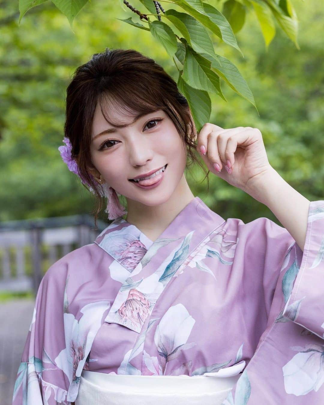 神尾美月のインスタグラム：「ゆかた🌸🧠👚💗2021」