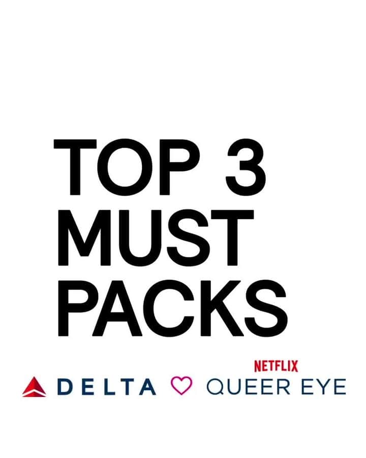 デルタ航空のインスタグラム：「The first rule of travel? Always be yourself and treat yourself.   Don't miss a special episode of Netflix's @queereye, featuring one of our own employees, available on Delta flights.」