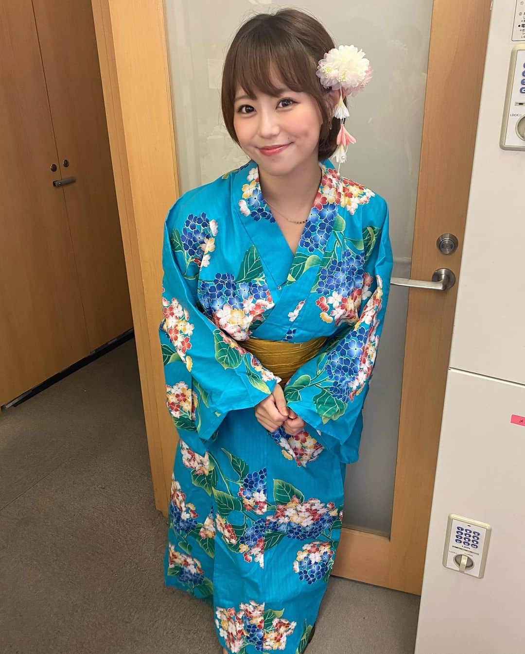 亜矢みつき（神谷充希）さんのインスタグラム写真 - (亜矢みつき（神谷充希）Instagram)「今年もなんとか、、 浴衣着れたよ🌻🥳 #浴衣 #お祭り #kimono #yukata」7月21日 10時23分 - ma.yamitsuki
