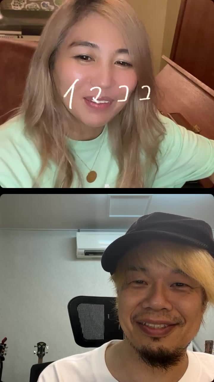 MINMIのインスタグラム：「コラボゲストは10feet takuma 🔥 ライブへの想い　真夏のオリオンのエピソードなどなど、色々話せて楽しかったー ありがとう！！！淡路でまた歌いたいね！」