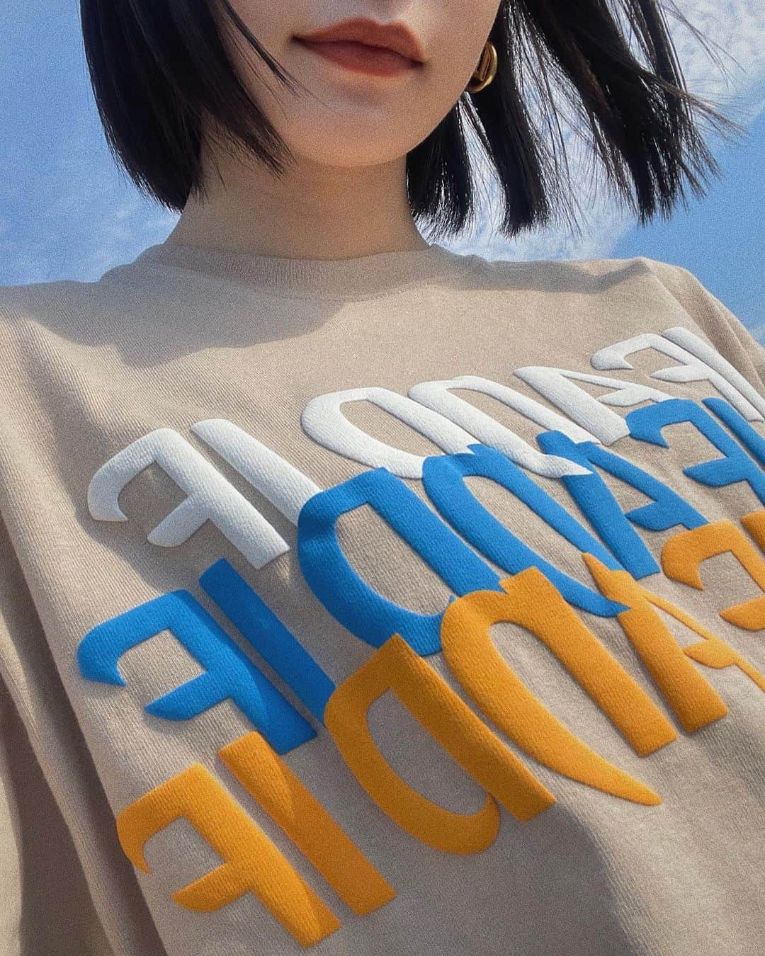 Nagomi（なごみ）さんのインスタグラム写真 - (Nagomi（なごみ）Instagram)「夏に最高のTシャツ💙 めっちゃ着まくろー！！」7月21日 19時07分 - __nagomi32__