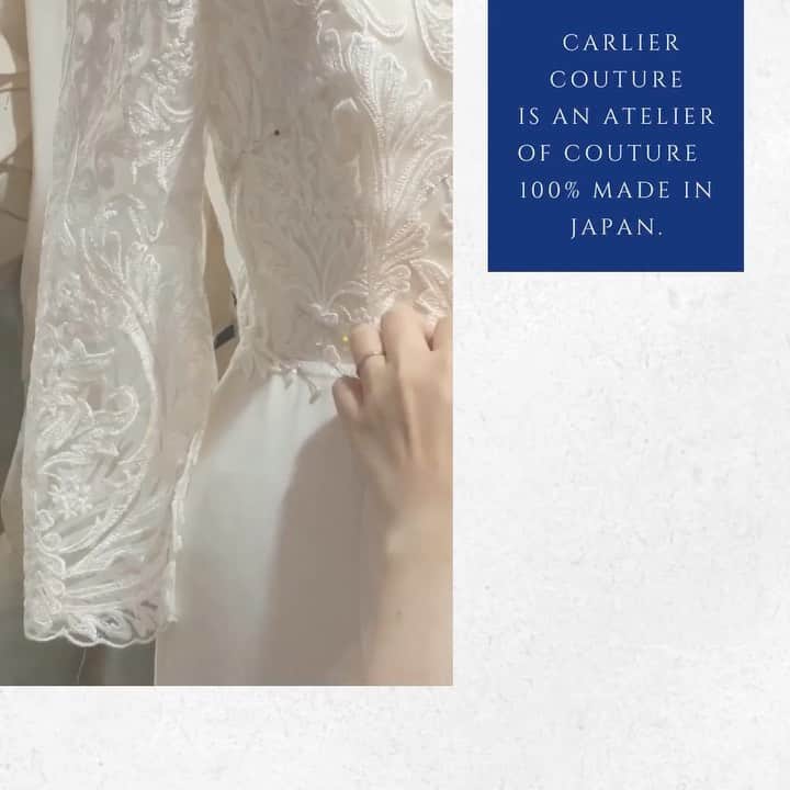 order dress カルリエ クチュールのインスタグラム：「. HAND WORK  ドレス製作には、 手作業が欠かせません。  こつこつ、仕上げております。 . . .」