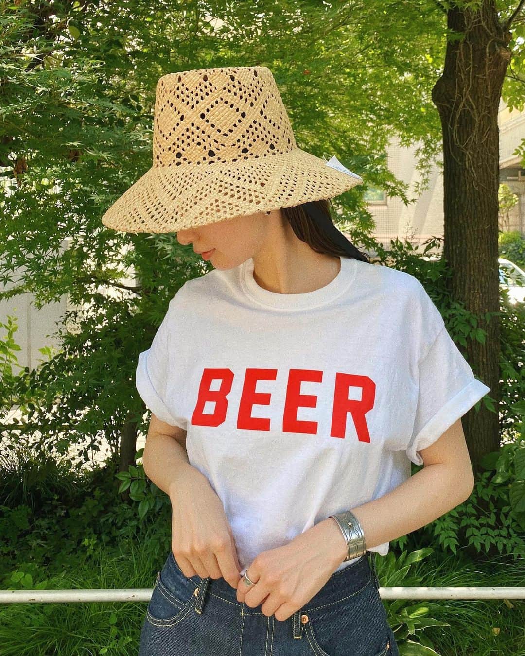 落合砂央里のインスタグラム：「こんな暑い日はビールが飲みたいね！🍺  #ビール党」