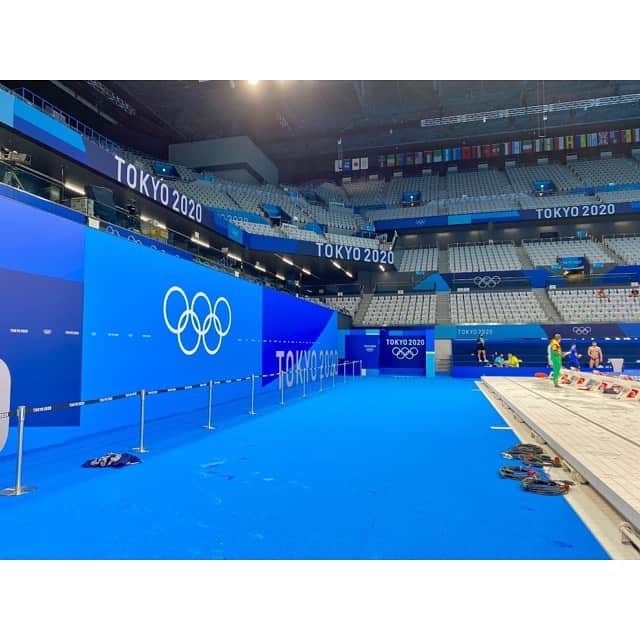 池江璃花子さんのインスタグラム写真 - (池江璃花子Instagram)「* 明日、東京オリンピック開会式。 沢山伝えたいことはあるけど、あとは楽しむだけ！ 競泳は7月24日〜8月1日で開催されます🏊‍♀️ 1年前は新国立競技場でスピーチしてたのが懐かしい☺️ 今、こうして選手という立場でこの舞台に立てることに誇りを持ち 全力で泳いできます！ * #tokyo2020olympics  #センターポールに日の丸を」7月22日 21時53分 - ikee.rikako