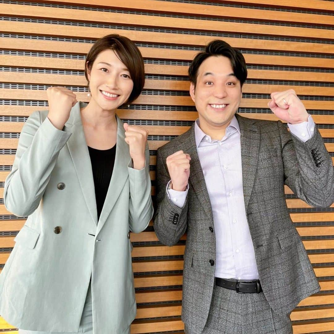 狩野舞子さんのインスタグラム写真 - (狩野舞子Instagram)「・ 今日のevery.でスタジオから一緒に出演させてもらった立石さん🏊‍♂️✨ ・ 期間中、every.アスリートキャスターとしてたくさんの事をお伝えしていけるように頑張ります💪！！ ・ #日本テレビ #newsevery #競泳 #立石諒 さん」7月23日 20時00分 - kanochan715