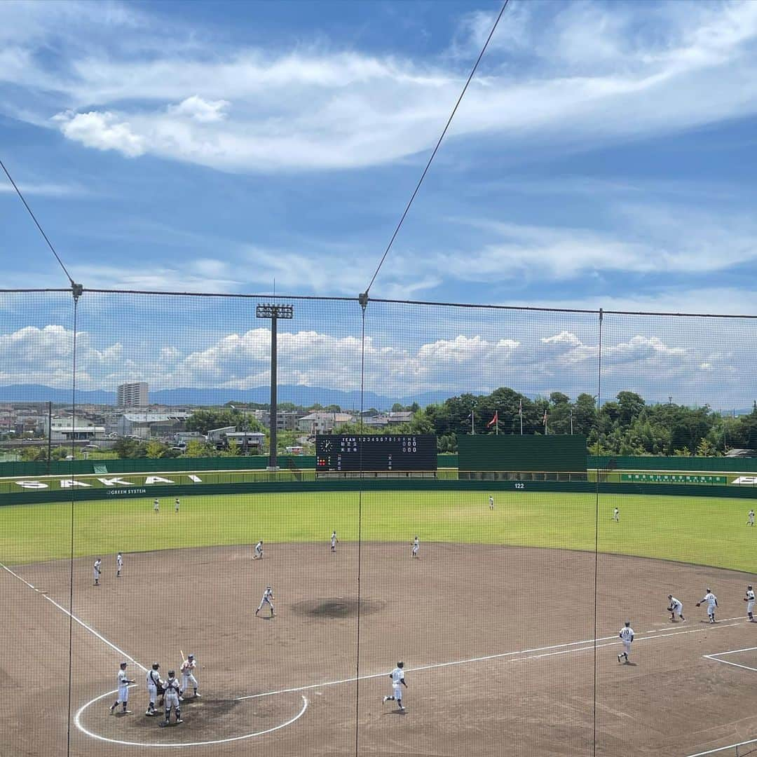 山田スタジアムさんのインスタグラム写真 - (山田スタジアムInstagram)「完全防備で行ったのに屋根の下座れた  #高校野球 #高校野球観戦  #高校野球大阪大会  #高校野球大阪予選  #初芝立命館高校  #天王寺高校 #くら寿司スタジアム #堺市」7月24日 15時49分 - yamadastadium