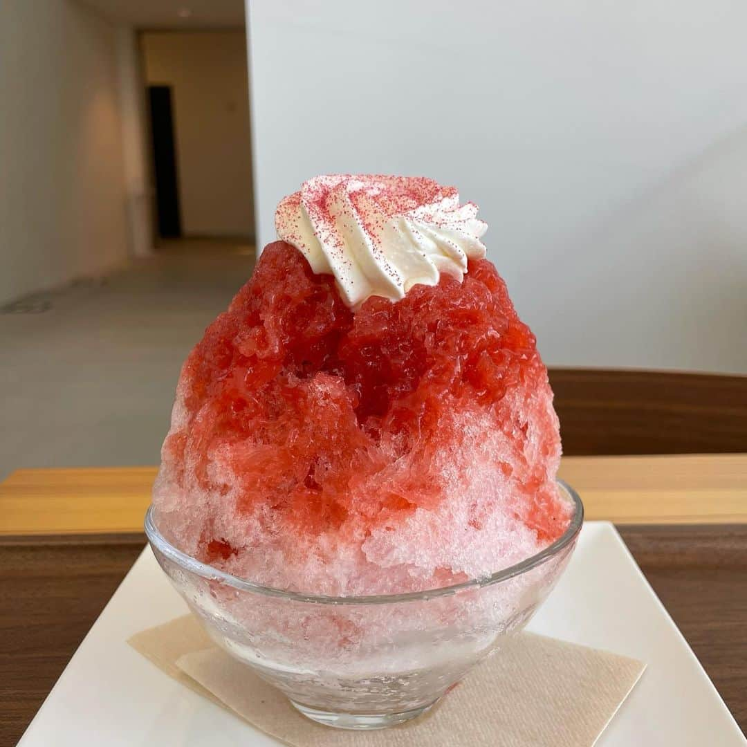 にわみきほさんのインスタグラム写真 - (にわみきほInstagram)「かき氷🍧始めました🥰」7月24日 16時33分 - mikiho_niwa