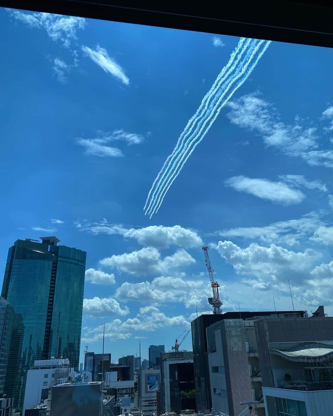 木村沙織さんのインスタグラム写真 - (木村沙織Instagram)「. ☁️🌈✈️ . . #ブルーインパルス #tokyo2020」7月24日 9時00分 - saoriiiii819