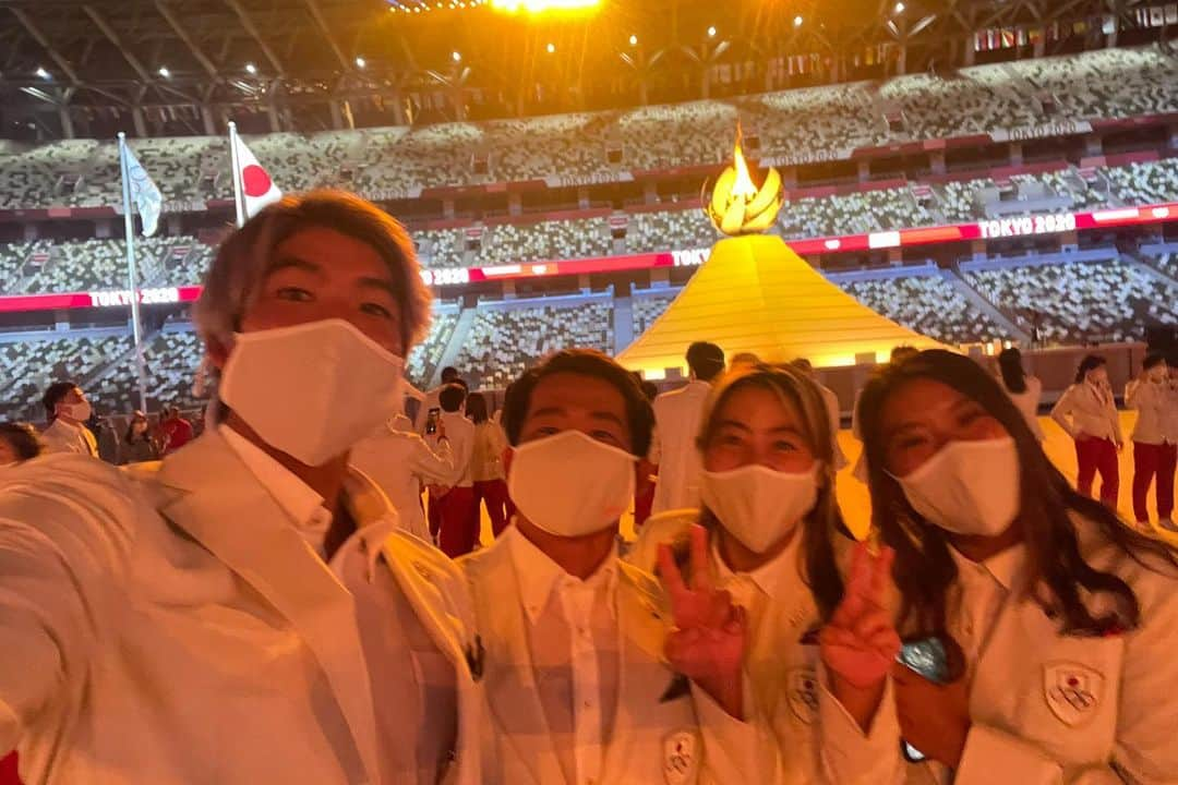 都築有夢路さんのインスタグラム写真 - (都築有夢路Instagram)「開会式‼︎openingceremony‼︎🇯🇵🇯🇵 沢山の応援メッセージありがとう😊❤️🙏」7月24日 10時09分 - amurotsuzuki